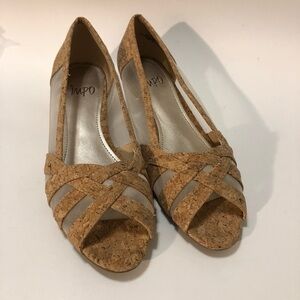 Impo Shoes Women’s Size 7.5 Flats Slip On‎ Open Toe